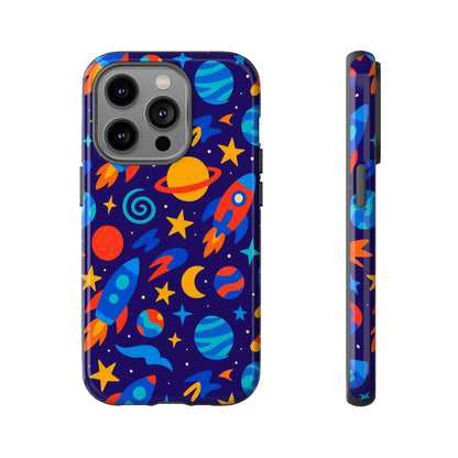 Vibrant Space Theme Protective Phone Case with 3D Wrap Design for Unique Expression Compatible with iPhone 13, 14, 15 & 16 – all models including Pro, Pro Max & Plus