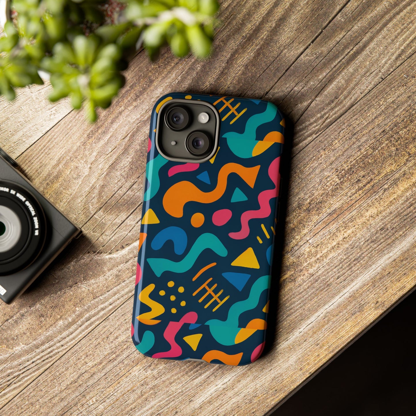 vibrant abstract protective phone case with bold 3d design for unique expression and stylish protection compatible with iphone 13, 14, 15 & 16 – all models including pro, pro max & plus