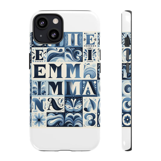 Vibrant 3D Alphabet Design Protective Phone Case in Blue for Stylish Smartphone Accessories Compatible with iPhone 13, 14, 15 & 16 – all models including Pro, Pro Max & Plus
