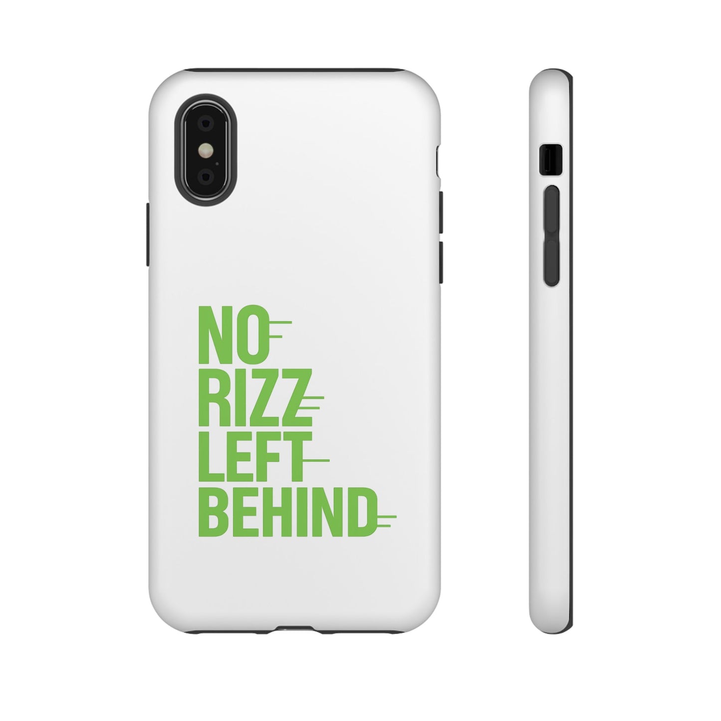 copy of tough cases - no rizz left behind phone case for ultimate protection and style, impact-resistant, dual layer, vibrant design, perfect gift for adults