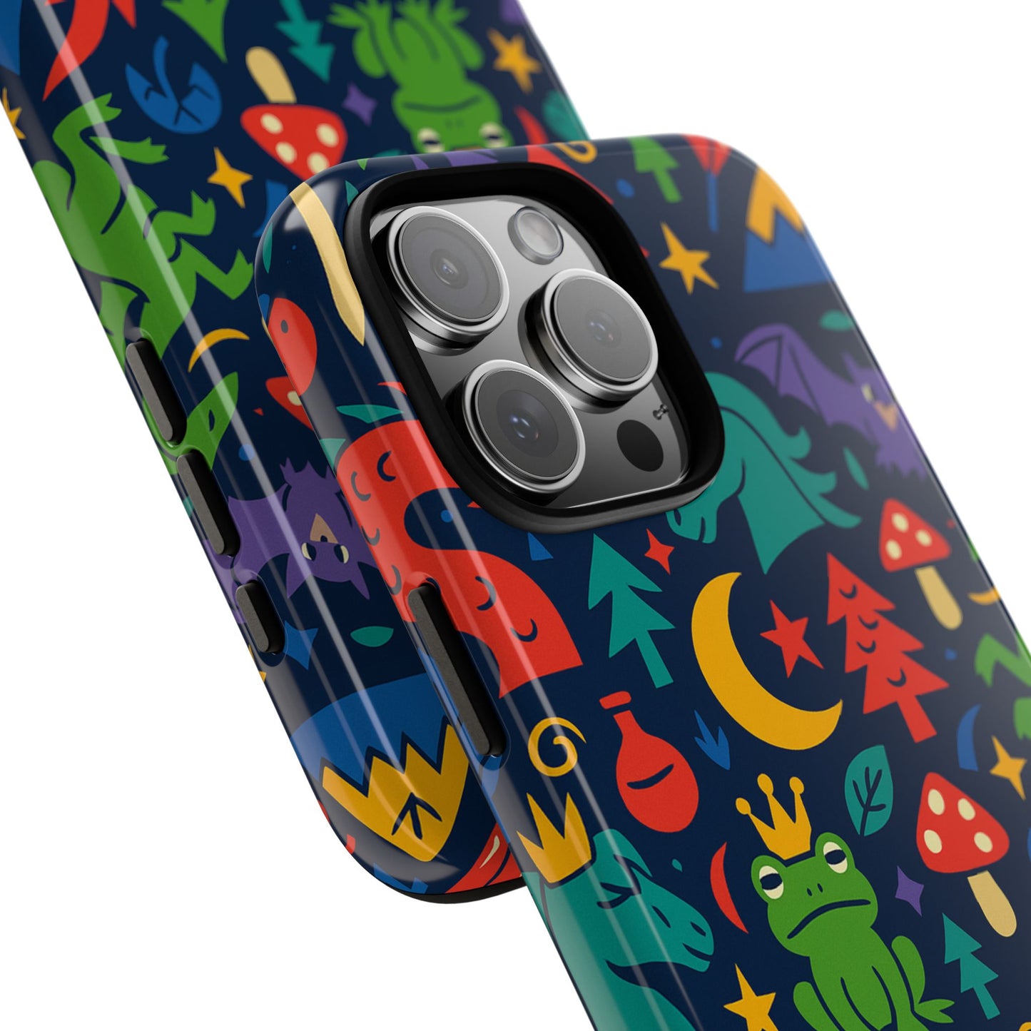 vibrant 3d wrap protective phone case with playful fantasy design for unique smartphone accessories compatible with iphone 13, 14, 15 & 16 – all models including pro, pro max & plus