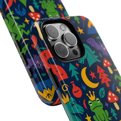Vibrant 3D Wrap Protective Phone Case with Playful Fantasy Design for Unique Smartphone Accessories Compatible with iPhone 13, 14, 15 & 16 – all models including Pro, Pro Max & Plus