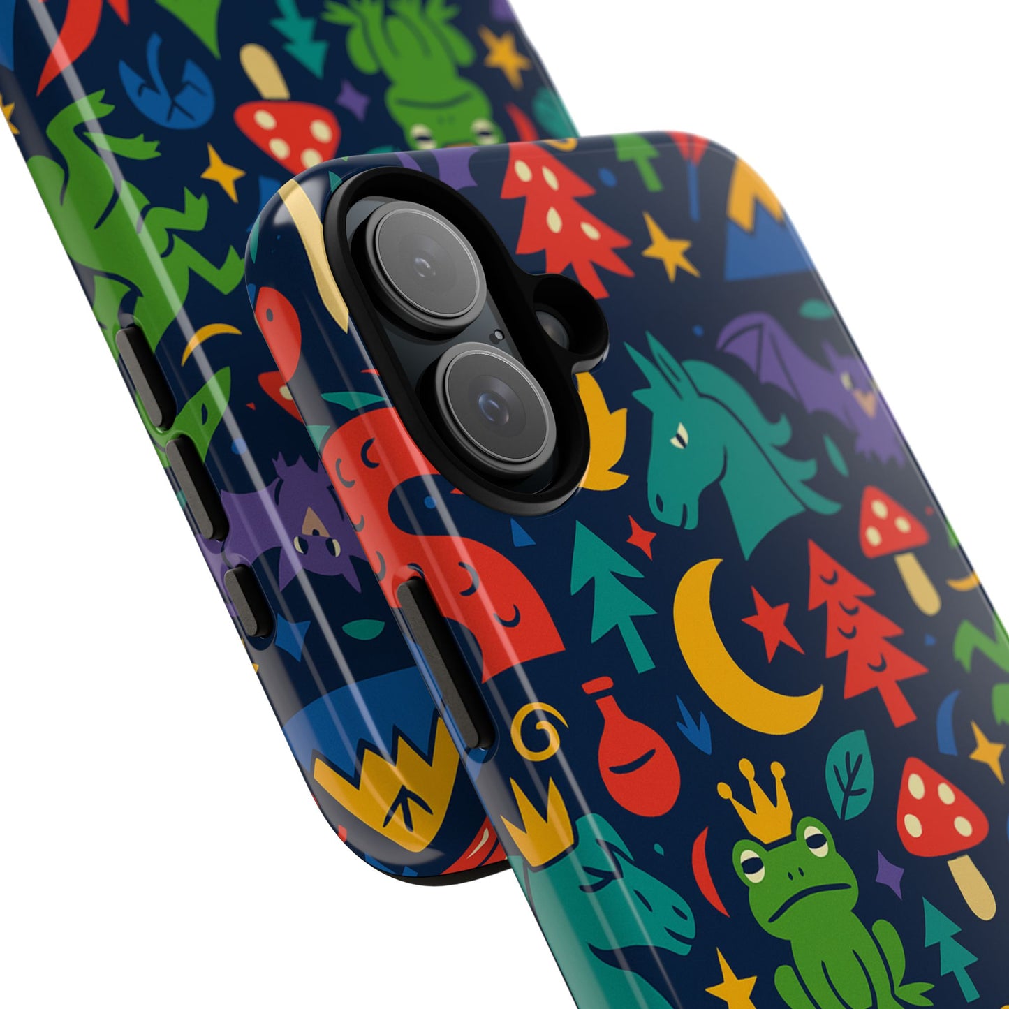 vibrant 3d wrap protective phone case with playful fantasy design for unique smartphone accessories compatible with iphone 13, 14, 15 & 16 – all models including pro, pro max & plus