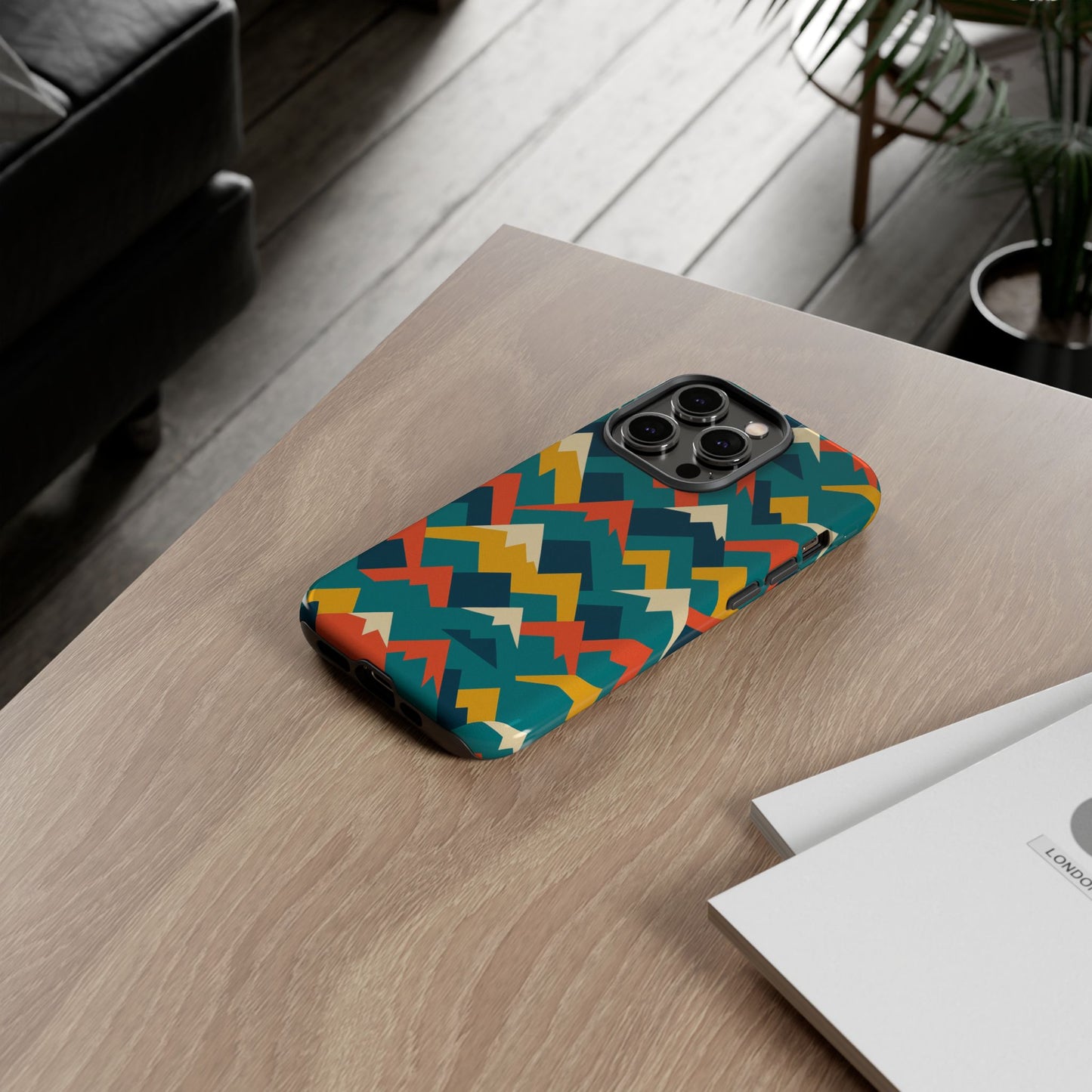 vibrant mountain pattern 3d wrap protective phone case stylish accessory for men and women compatible with iphone 13, 14, 15 & 16 – all models including pro, pro max & plus