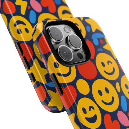 Multicolour 3D Emoji Phone Case for Stylish Protection – Fun and Playful Design for Kids and Young Adults Compatible with iPhone 13, 14, 15 & 16 – all models including Pro, Pro Max & Plus