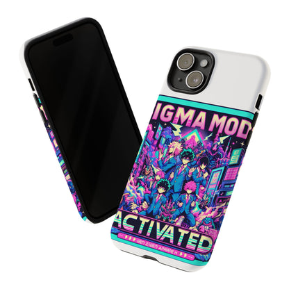 Vibrant Sigma Mode Activated Protective Phone Case for Anime Lovers, 3D Wrap Design, Durable TPU Silicone, UV Protected, Stylish Drop Protection, Gift for Friends
