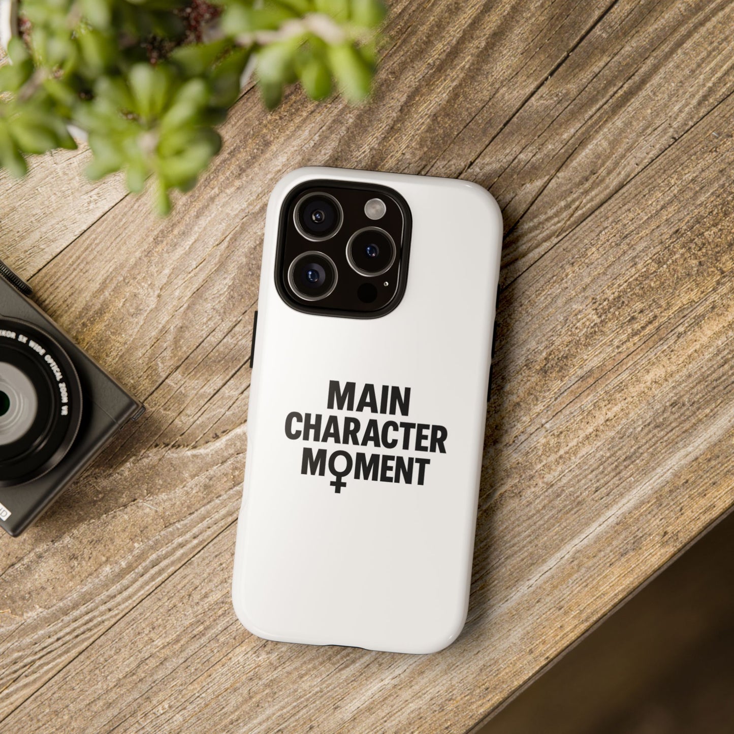 main character moment tough phone case