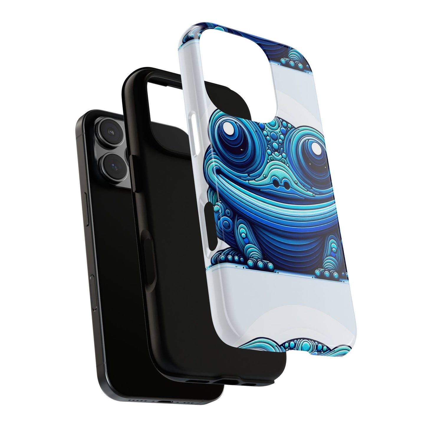 cool blue animal create 4 3d wrap protective phone case for smartphones with vibrant animal design and shock absorption