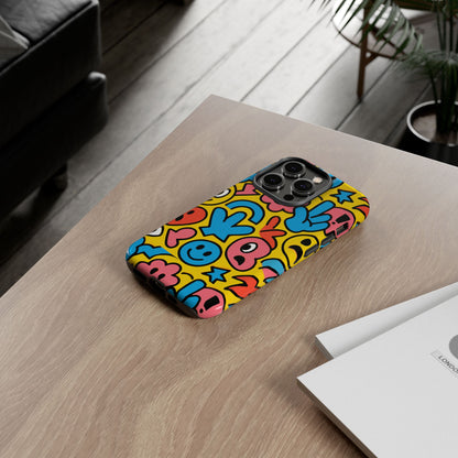 Vibrant Emoji Phone Case with Fun 3D Multicolour Design, Playful Protective Cover for Kids and Teens, Compatible with iPhone 13, 14, 15 & 16 – all models including Pro, Pro Max & Plus