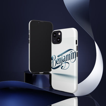 Vibrant 3D Typography Protective Phone Case in Blue – Stylish Protection for Smartphones Compatible with iPhone 13, 14, 15 & 16 – All Models Including Pro, Pro Max & Plus