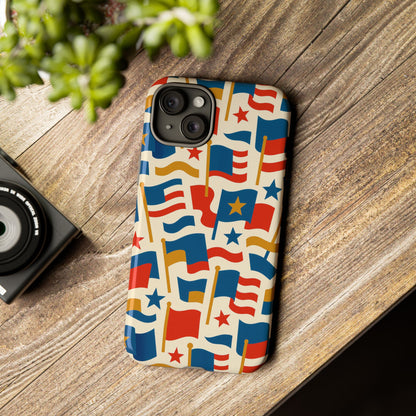 Multicolour Flag Print Protective Phone Case – Stylish Durable Design for Unique Self-Expression Compatible with iPhone 13, 14, 15 & 16 – all models including Pro, Pro Max & Plus