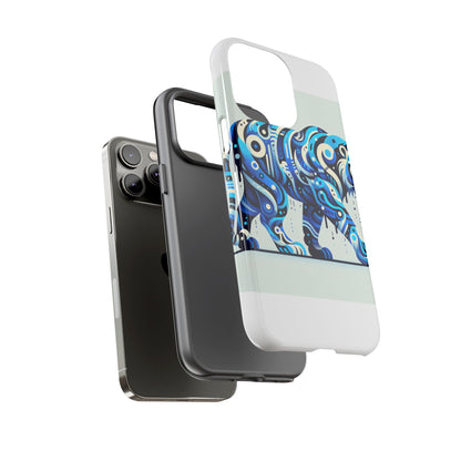 Vibrant 3D Wrap Protective Phone Case with Colourful Tiger Design Stylish Accessory for Men and Women Compatible with iPhone 13, 14, 15 & 16 – all models including Pro, Pro Max & Plus