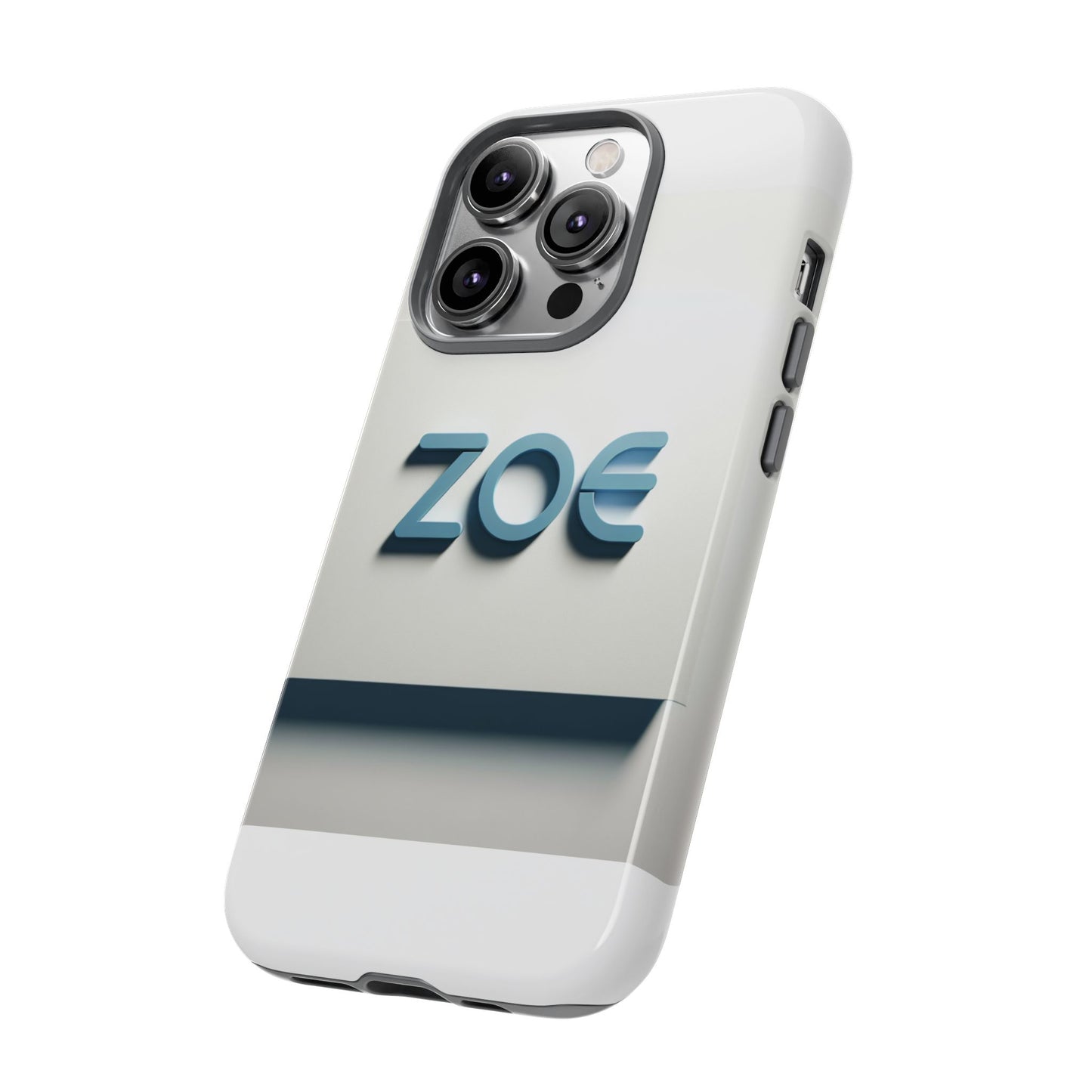 vibrant 3d lettering phone case in blue design for stylish protection compatible with iphone 13, 14, 15 & 16 – all models including pro, pro max & plus