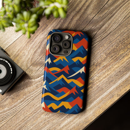 Vibrant 3D Mountain Design Protective Phone Case for Unique Accessory Lovers Compatible with iPhone 13, 14, 15 & 16 – all models including Pro, Pro Max & Plus
