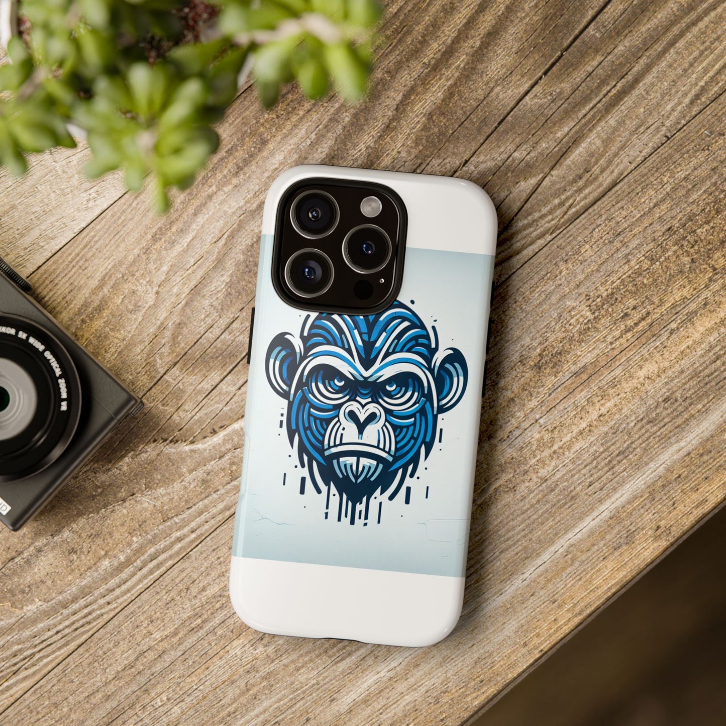 vibrant 3d gorilla design protective phone case for unique style and stylish protection compatible with iphone 13, 14, 15 & 16 – all models including pro, pro max & plus