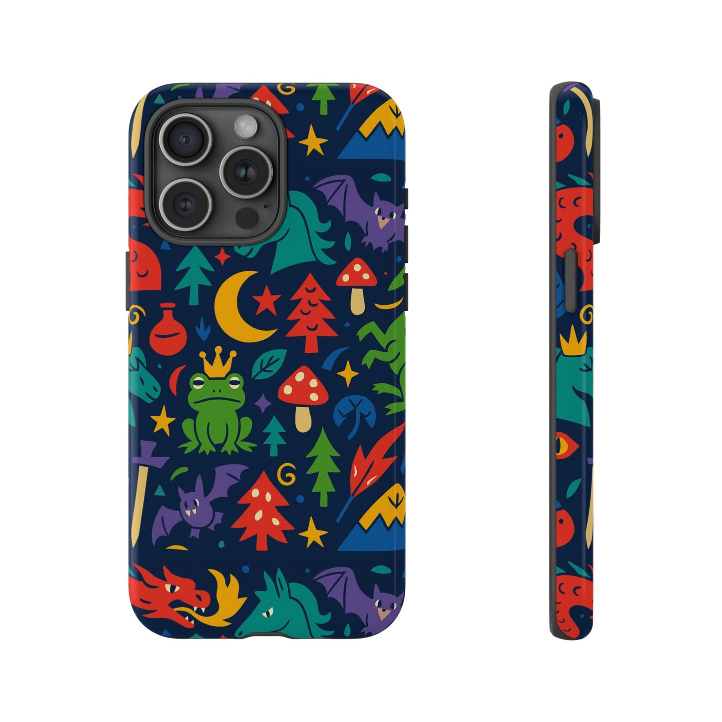 vibrant 3d wrap protective phone case with playful fantasy design for unique smartphone accessories compatible with iphone 13, 14, 15 & 16 – all models including pro, pro max & plus