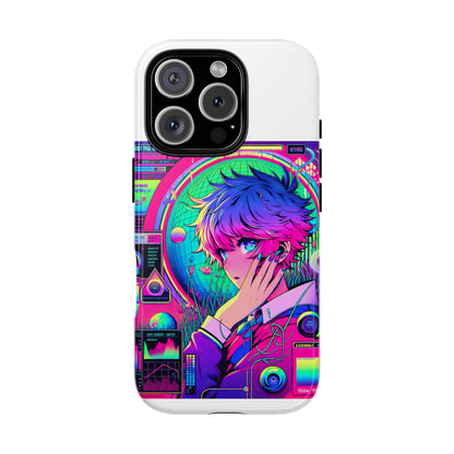 Touching Grass Weekly Vibrant Protective Phone Case for Smartphones, Retro Anime Design, Shock Absorbent TPU, UV Protected, Unique Gift for Tech Enthusiasts