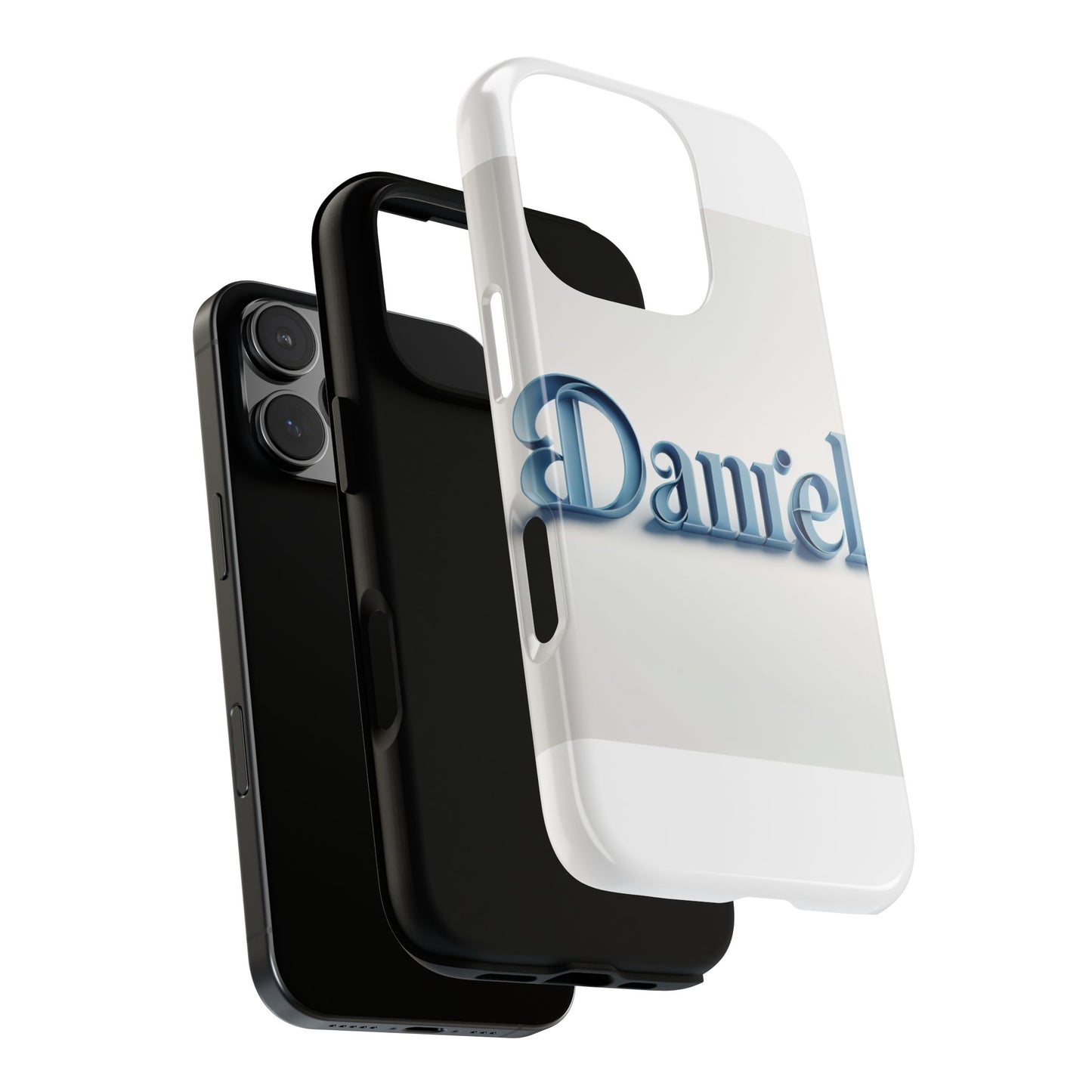 vibrant 3d wrap protective phone case in blue lettering stylish design for unique accessory lovers compatible with iphone 13, 14, 15 & 16 – all models including pro, pro max & plus