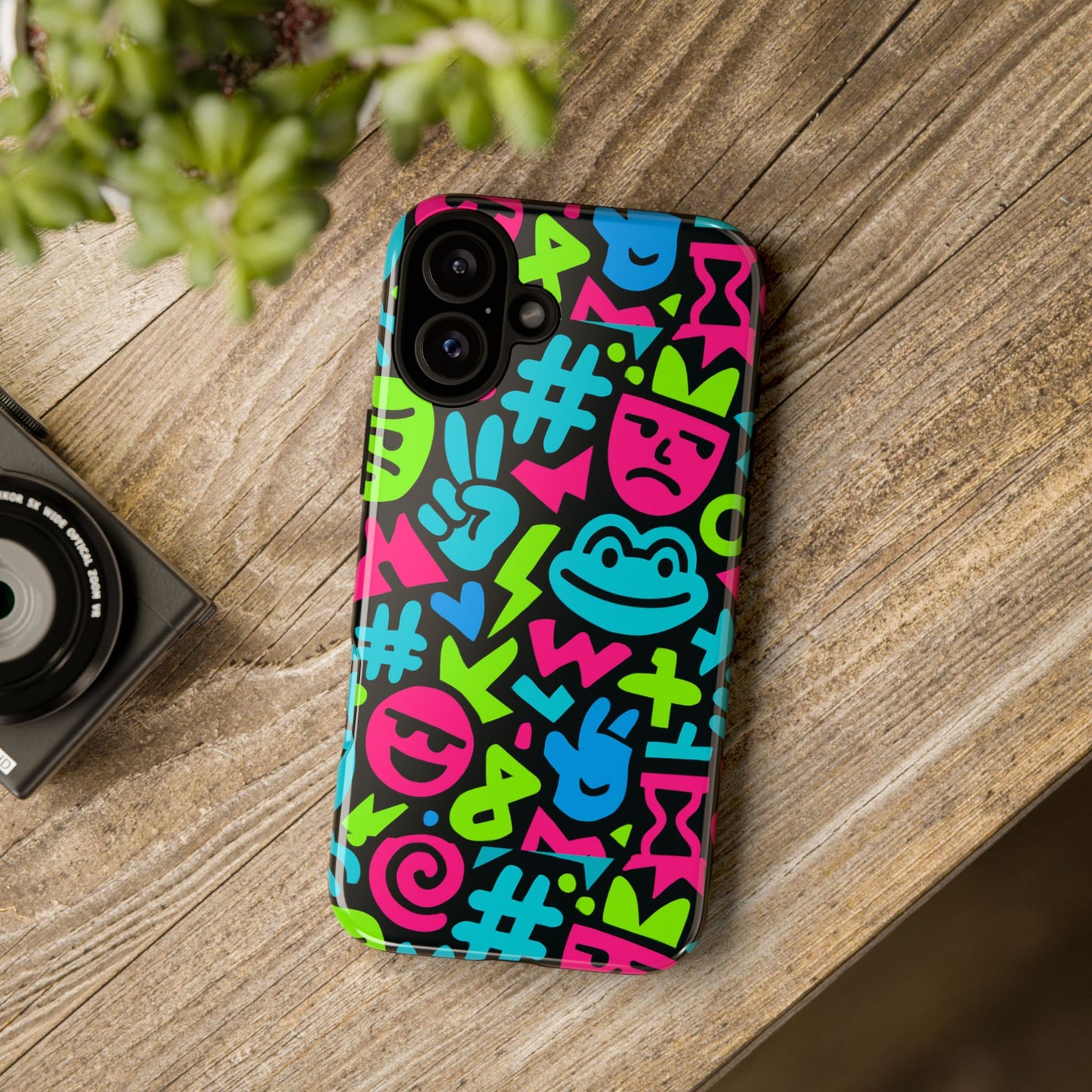 vibrant emoji pattern protective phone case colourful 3d design stylish protection for unisex smartphones compatible with iphone 13, 14, 15 & 16 – all models including pro, pro max & plus