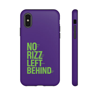 Tough Phone Case - No Rizz Left Behind - Durable, Stylish Protection for Active Lifestyles - Impact-Resistant, Dual Layer, Shock-Absorbing TPU - Perfect Gift for Tech Lovers