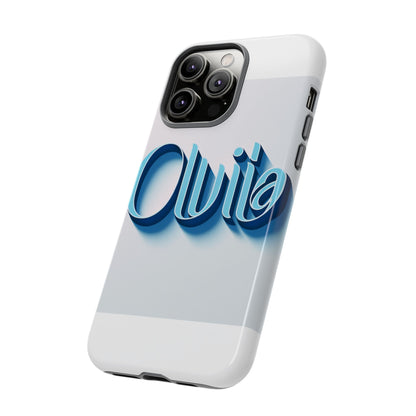 Vibrant 3D Typography Phone Case in Blue for Stylish Protection – Unique Accessory for Self-Expression Compatible with iPhone 13, 14, 15 & 16 – All Models Including Pro, Pro Max & Plus