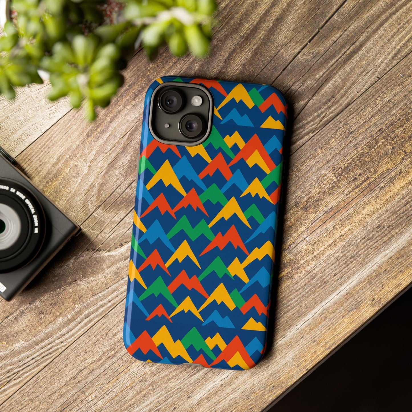 vibrant 3d mountain design phone case for stylish protection – unique accessory compatible with iphone 13, 14, 15 & 16 – all models including pro, pro max & plus