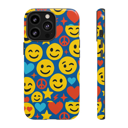 Vibrant 3D Emoji Protective Phone Case for Kids and Adults – Fun Multicolour Design for Stylish Protection Compatible with iPhone 13, 14, 15 & 16 – all models including Pro, Pro Max & Plus