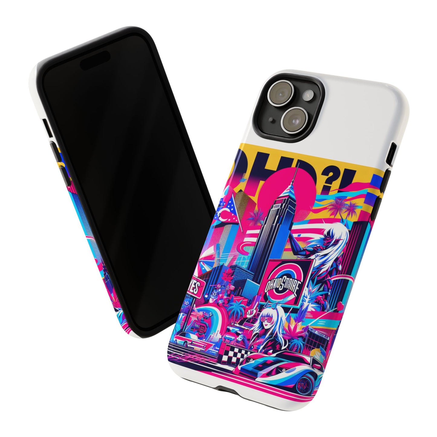 ohio more like oh-yes protective phone case for smartphones, 3d wrap design, uv protected, shock absorbing, ideal gift for anime and comic lovers