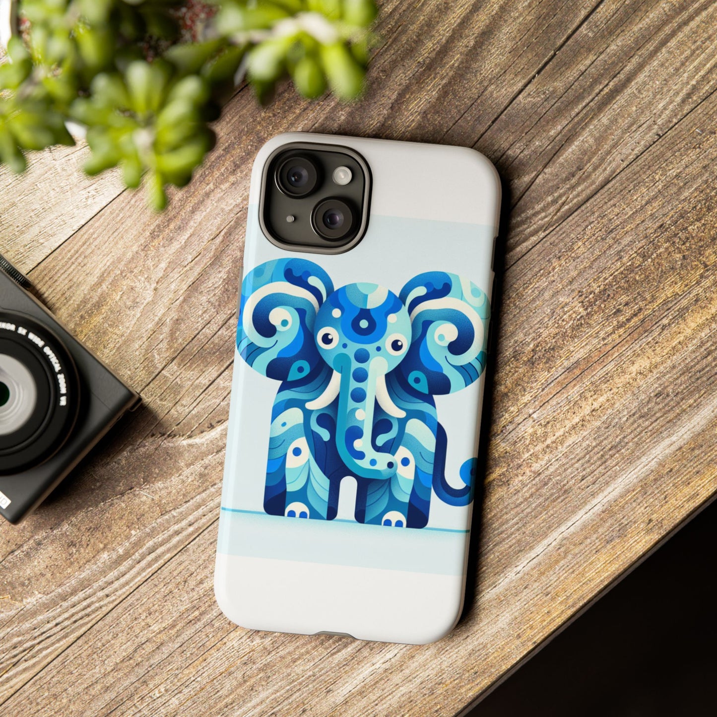vibrant 3d protective phone case with artistic elephant design for unique expression compatible with iphone 13, 14, 15 & 16 – all models including pro, pro max & plus
