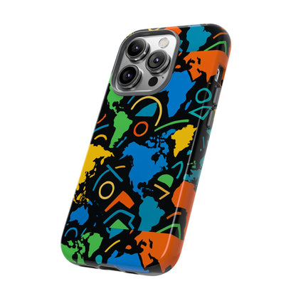 Multicolour 3D Geometric Phone Case for Stylish Protection and Individuality Compatible with iPhone 13, 14, 15 & 16 – All Models Including Pro, Pro Max & Plus