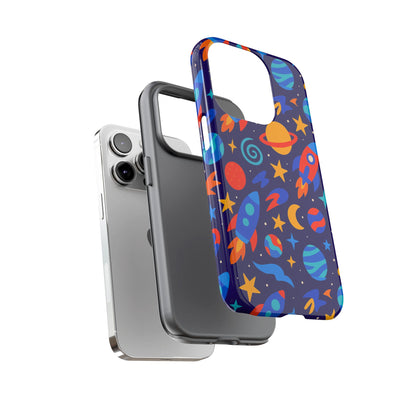 Vibrant Space Theme Protective Phone Case with 3D Wrap Design for Unique Expression Compatible with iPhone 13, 14, 15 & 16 – all models including Pro, Pro Max & Plus