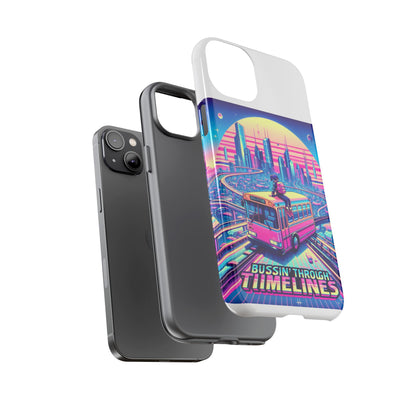 Bussin Through Timelines Protective Phone Case for Anime Lovers, Durable 3D Wrap Design, Shock Absorbent TPU Silicone, UV Protected, Stylish Accessory for Smartphones