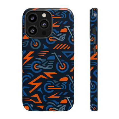 Multicolour 3D Wrap Motorcycle Protective Phone Case – Vibrant Design for Stylish Protection Compatible with iPhone 13, 14, 15 & 16 – all models including Pro, Pro Max & Plus