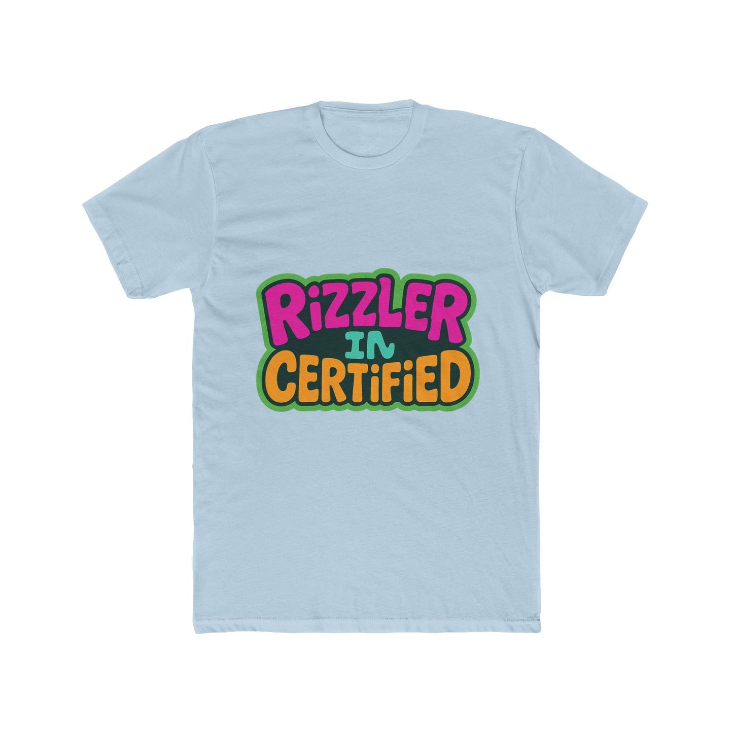rizzler in certified multicolor meme unisex t-shirt - fun graphic tee for casual wear and statement looks