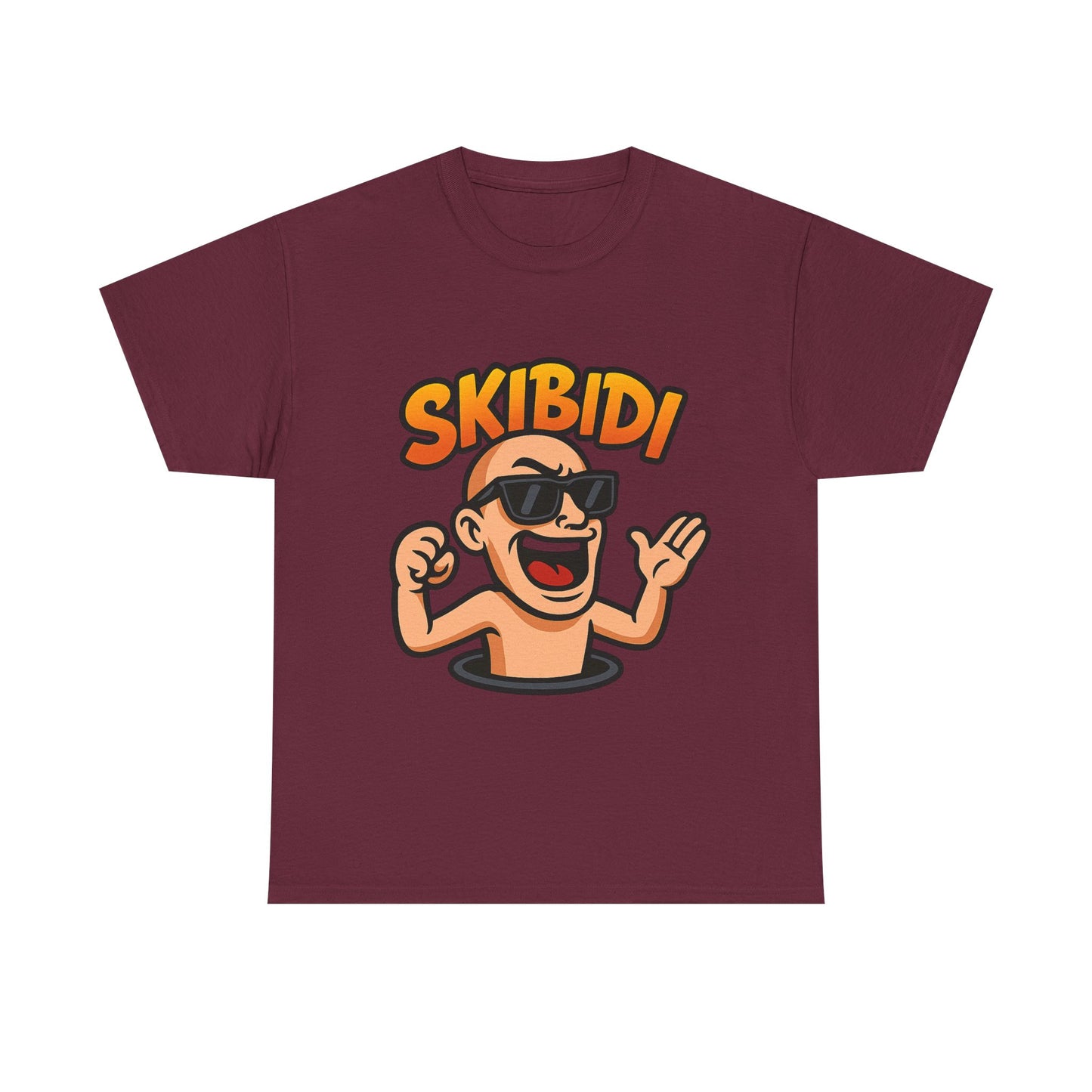 skibidi unisex heavy cotton tee – fun graphic t-shirt for casual wear, stylish and comfortable tee for everyday outfits, perfect gift for friends and family.