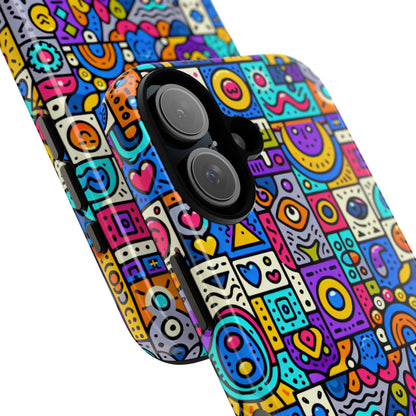 Pattern Image 8 Vibrant Anime Comic Style Phone Case for Smartphones Compatible with iPhone 13, 14, 15 & 16 – All Models Including Pro, Pro Max & Plus