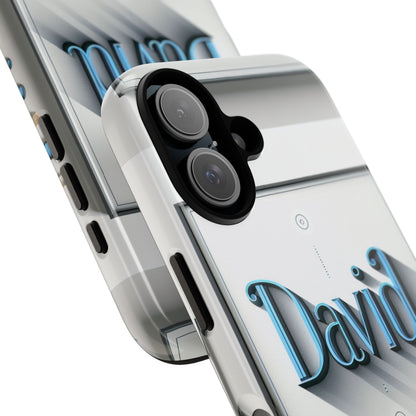 David Blue Anime Comic Style Shockproof Phone Case for Men Women Durable Protective Cover with 3D Wrap Design