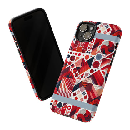 Pattern Image 8 Vibrant Shockproof Phone Case for Kids and Teens with Abstract Geometric Design Compatible with iPhone 13, 14, 15 & 16 – all models including Pro, Pro Max & Plus