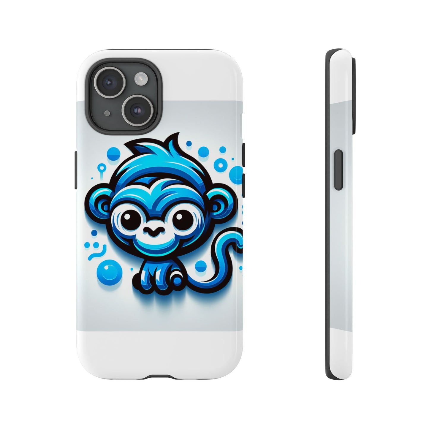 vibrant 3d wrap protective phone case with fun blue monkey design – stylish accessory for men and women – compatible with iphone 13, 14, 15 & 16 – all models including pro, pro max & plus