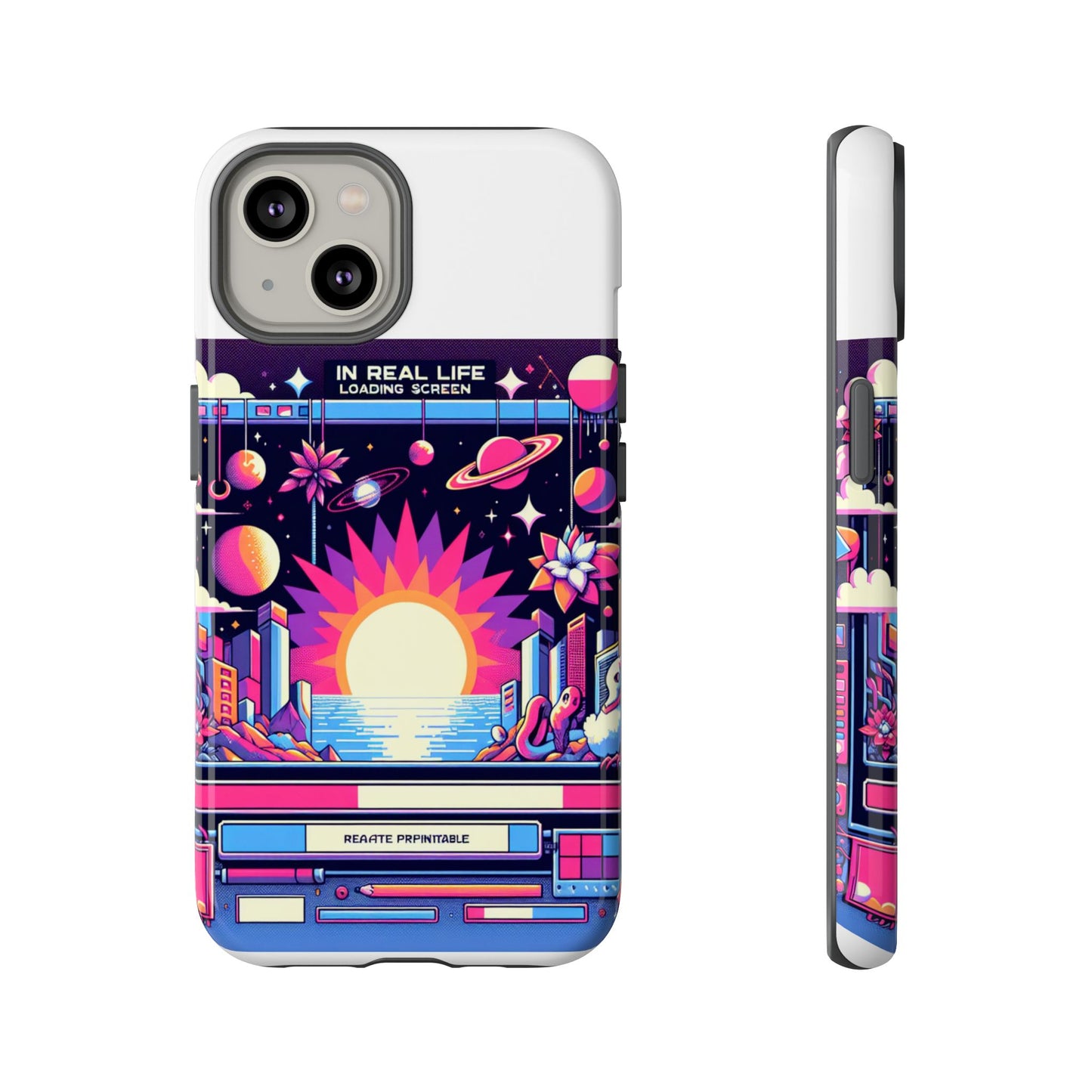 irl loading screen 3d wrap protective phone case for anime fans