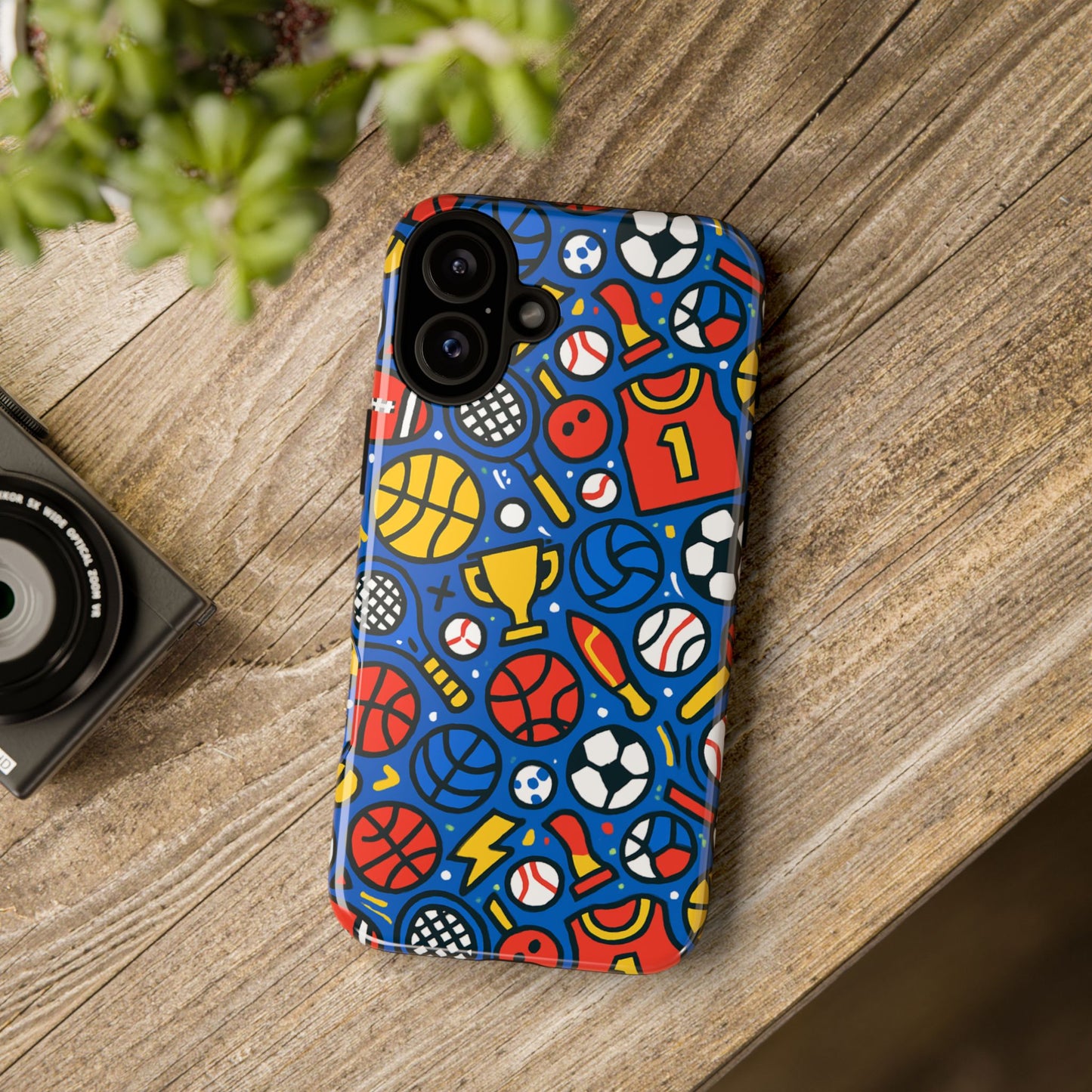 vibrant sports-themed protective phone case with 3d design for unique style – compatible with iphone 13, 14, 15 & 16 – all models including pro, pro max & plus