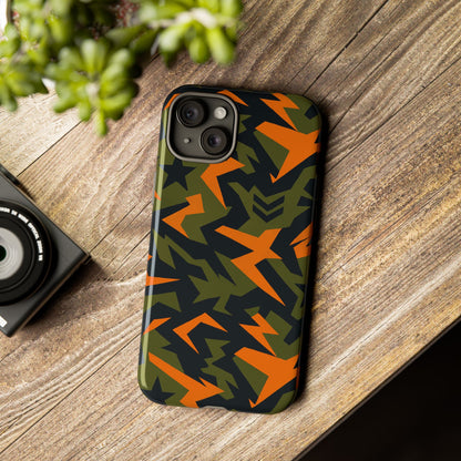 Military Camouflage 3D Wrap Protective Phone Case for Bold Expression and Unique Style Compatible with iPhone 13, 14, 15 & 16 – All Models Including Pro, Pro Max & Plus