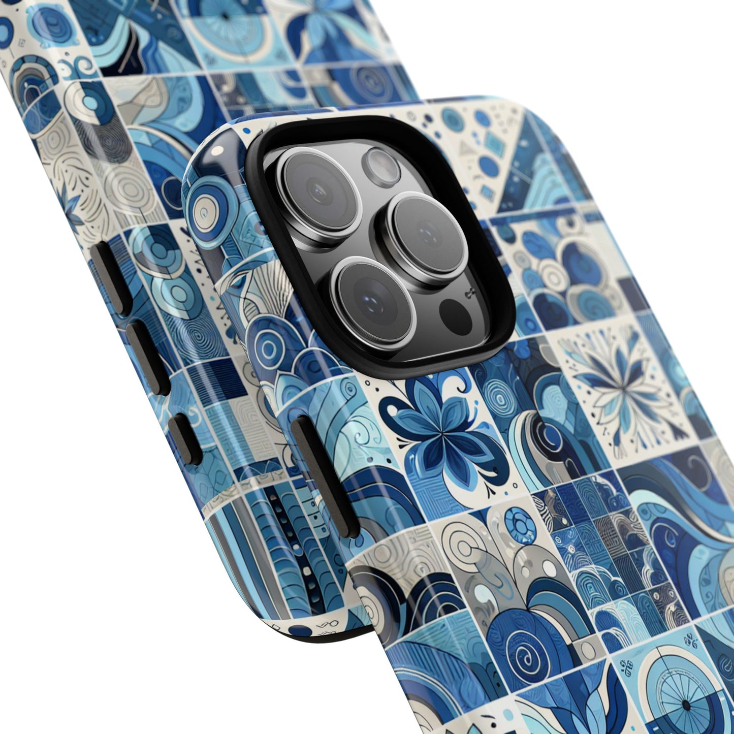 pattern image 9 vibrant 3d phone case for anime and comic fans - stylish shockproof cover with artistic mosaic design, compatible with iphone 13, 14, 15 & 16 – all models including pro, pro max & plus