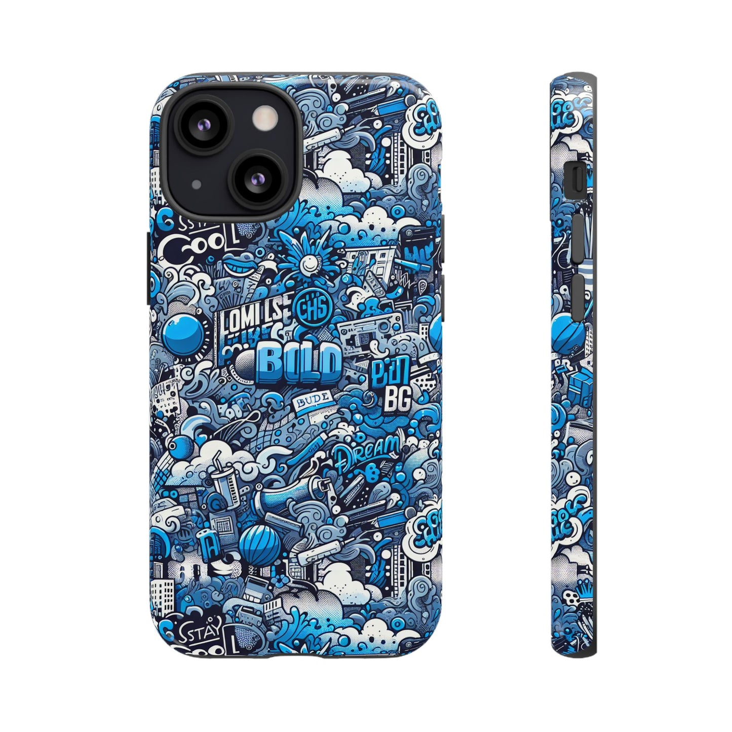 cartoon 3d wrap protective phone case in vibrant blue for stylish protection and self-expression compatible with iphone 13, 14, 15 & 16 – all models including pro, pro max & plus