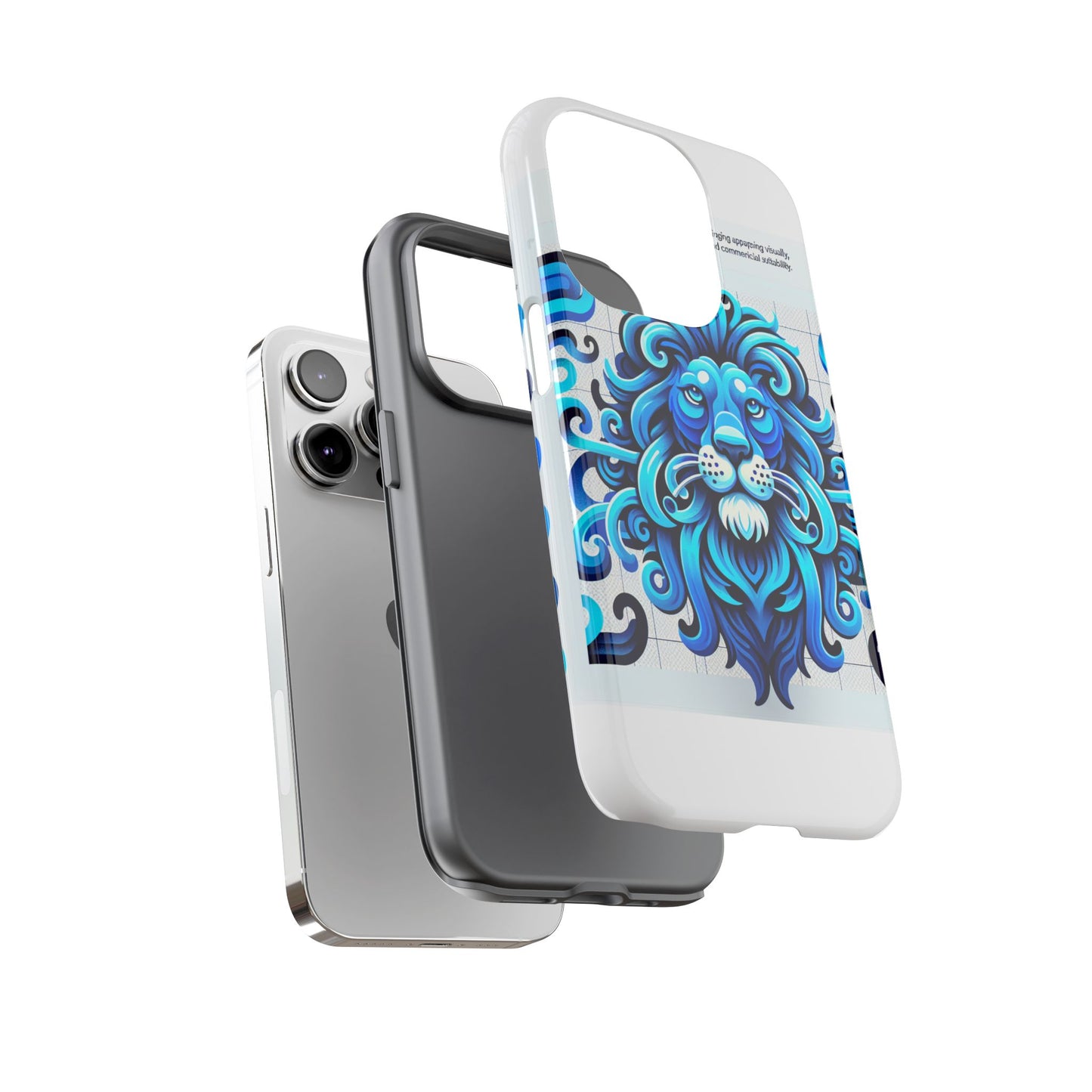 vibrant 3d lion art phone case for stylish protection and self-expression compatible with iphone 13, 14, 15 & 16 – all models including pro, pro max & plus