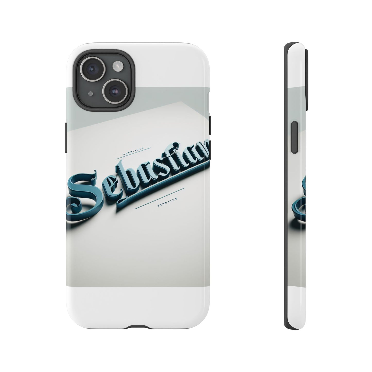 vibrant 3d wrap protective phone case in retro blue typography stylish accessory for self-expression compatible with iphone 13, 14, 15 & 16 – all models including pro, pro max & plus