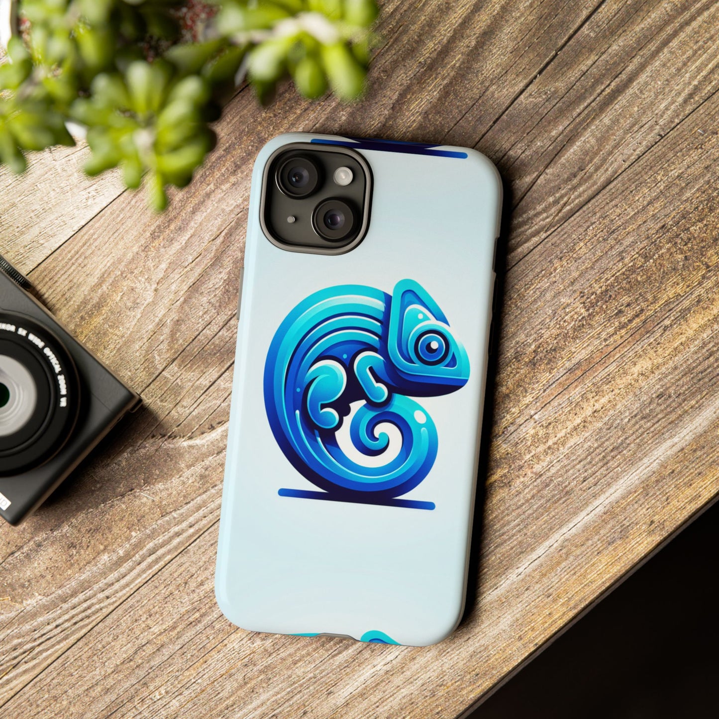 cool blue animal create 6 phone case with 3d wrap shockproof tpu cover for kids and teenagers, anime and comic inspired design