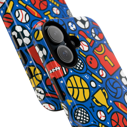 Vibrant Sports-Themed Protective Phone Case with 3D Design for Unique Style – Compatible with iPhone 13, 14, 15 & 16 – All Models Including Pro, Pro Max & Plus