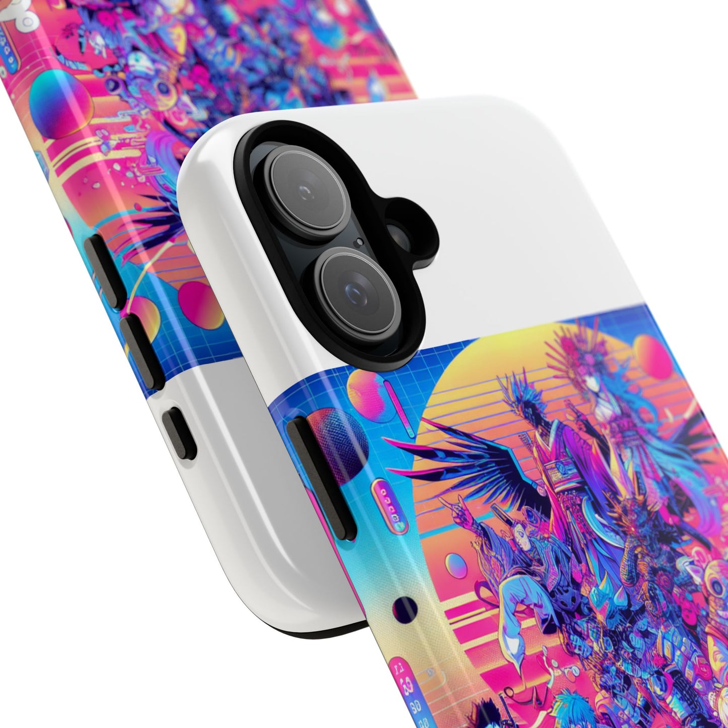 zero npc energy protective phone case with 3d wrap design for anime lovers, shock absorbing and uv protected, stylish accessory for smartphones