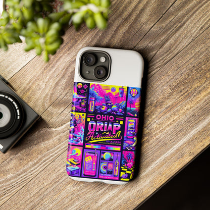 Ohio Drip Activated Protective Phone Case with 3D Wrap Design, UV Protection, Durable TPU Silicone Liner, Ideal Gift for Tech Enthusiasts and Anime Lovers